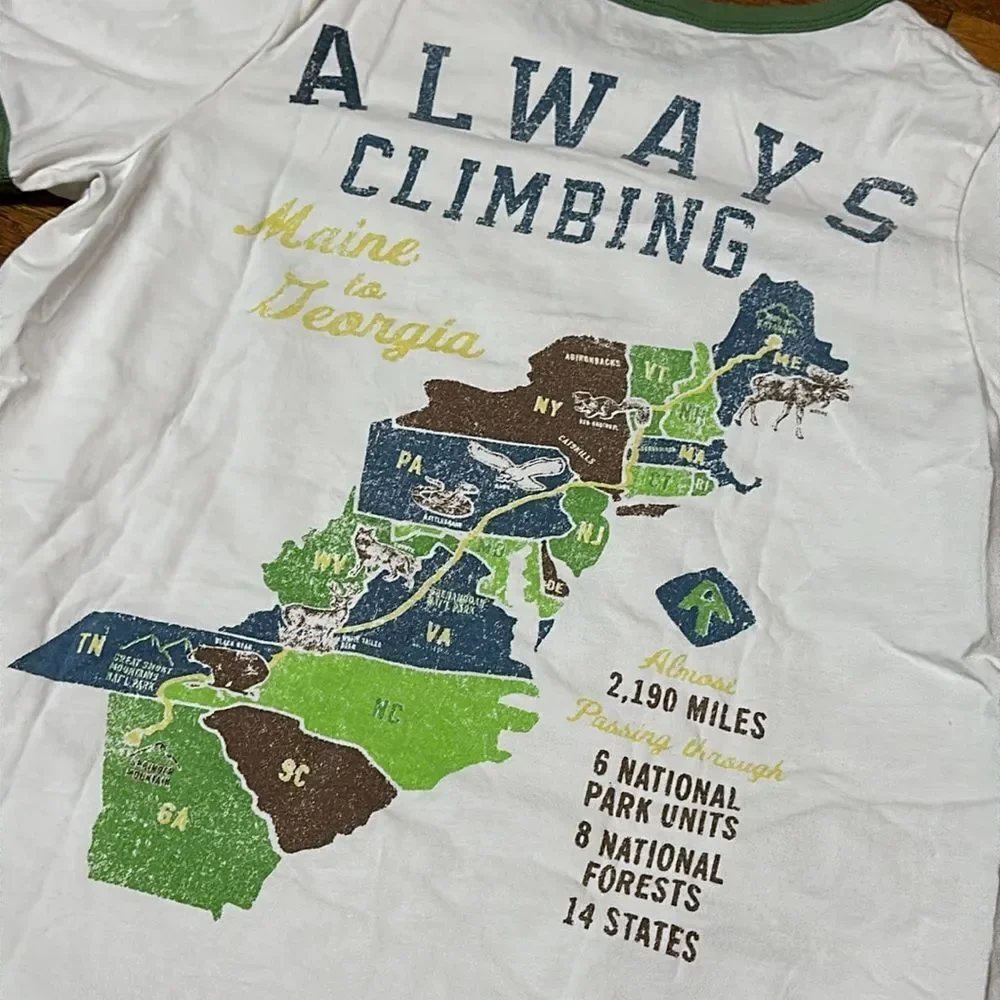 Peek Kids Appalachian Trail Tee, “Make Your Own Trail”, Sz Lg (10)